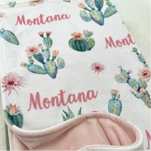 Cactus Bloom Minky