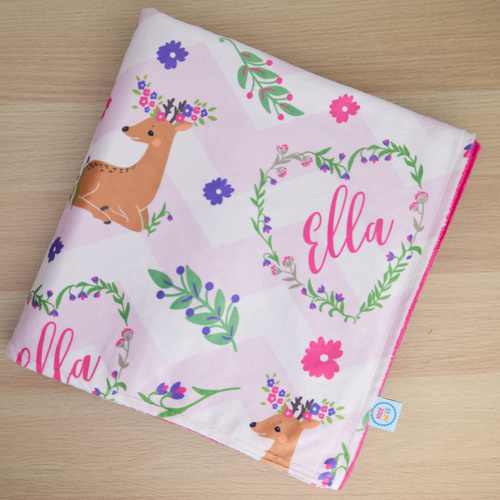 Deer Baby Minky (PRAM 70x100cm)