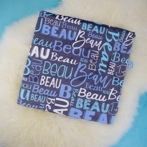 Modern Name Minky (POWDER BLUE CUDDLY 50x50cm)