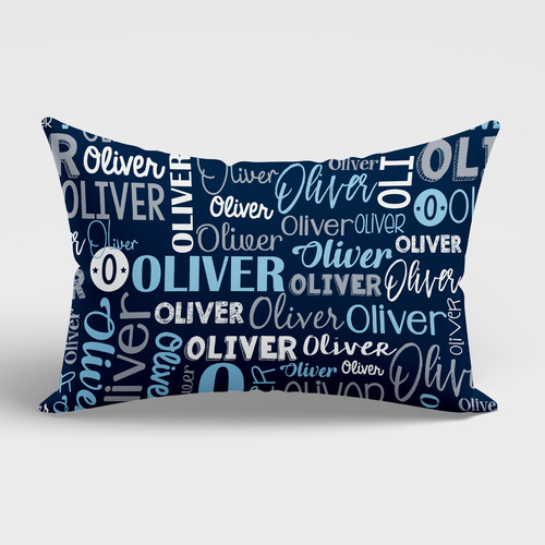 Modern Name Pillowcase (Navy Blue)