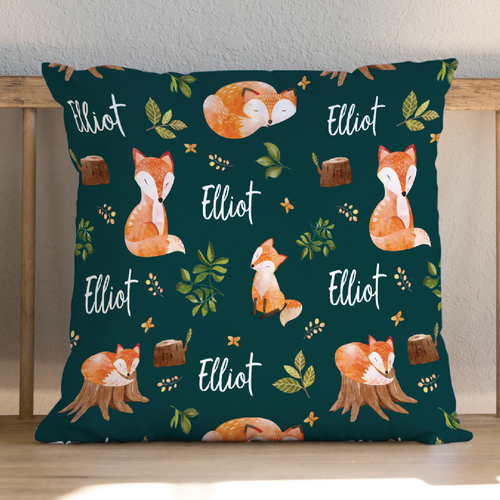 Fox Name Cushion