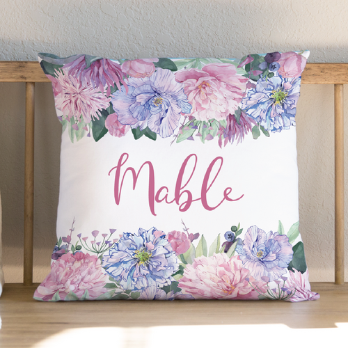 Floral Name Cushion