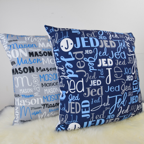 Modern Name Cushion Cover (30x50cm)