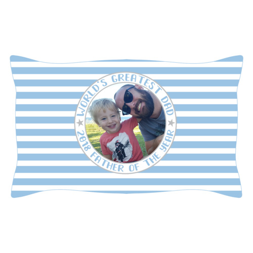My Number One Cushion Cover (Light Blue 30x50cm)