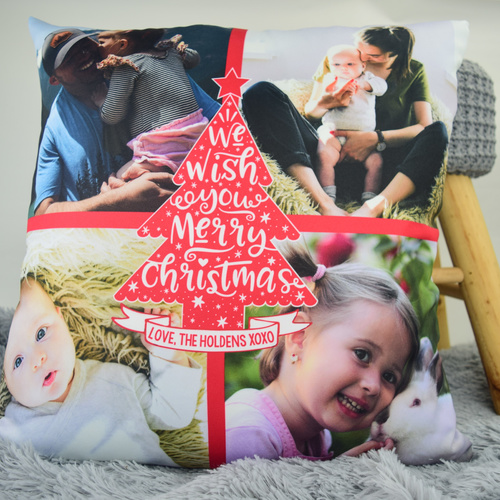 Merry Christmas Cushion Cover (50x50cm)