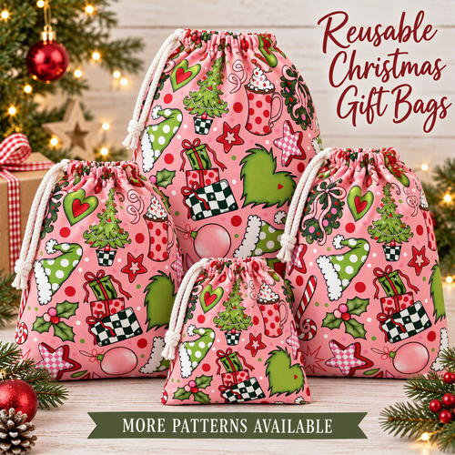 Reusable Christmas Gift Bags