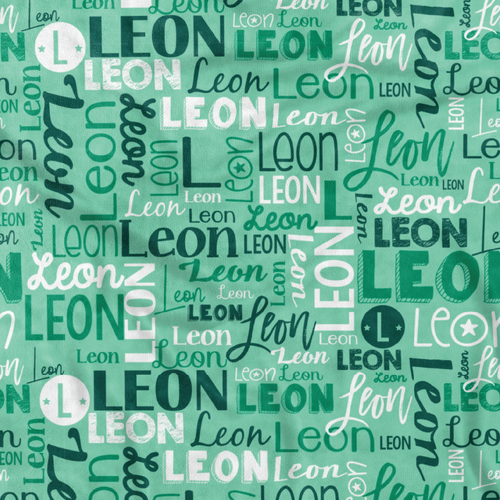 Modern Name Luxe-Light Blanket (Pram 70x100cm Greens)