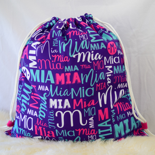 Modern Name Bag (Violet)