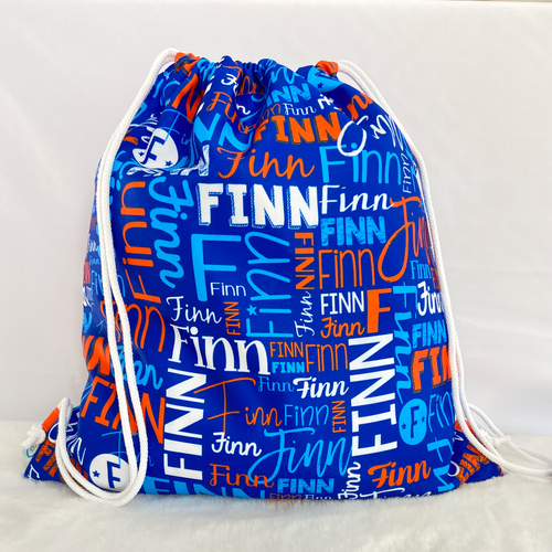 Modern Name Bag (Electric Orange)