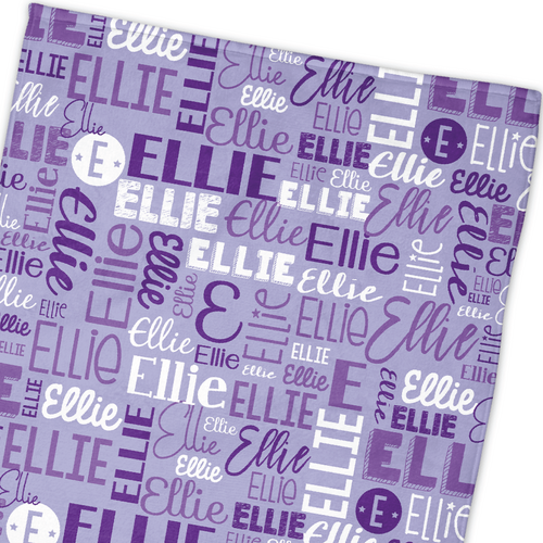 Modern Name Towel (Lavender)