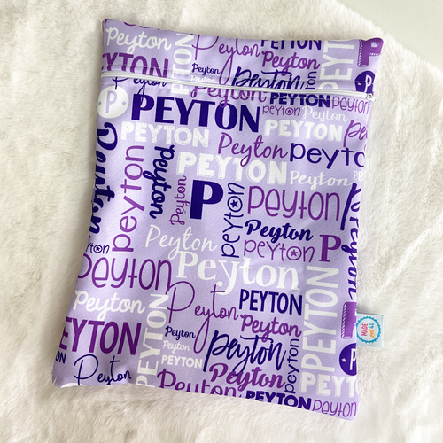 Modern Name Wetbag (Lavender Small)