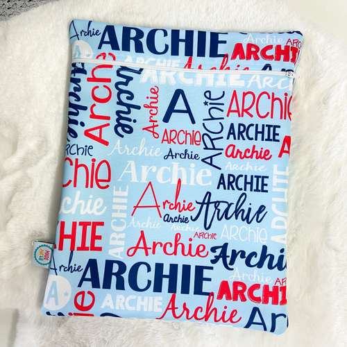 Modern Name Wetbag (Red Blue Jumbo])