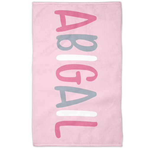 Personalised Towel (Baby Pink)
