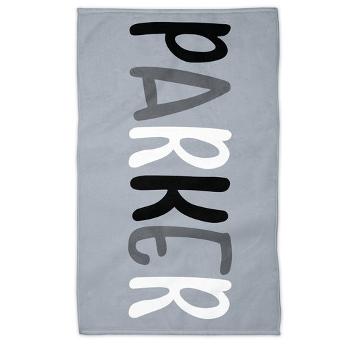 Personalised Towel (Grey)