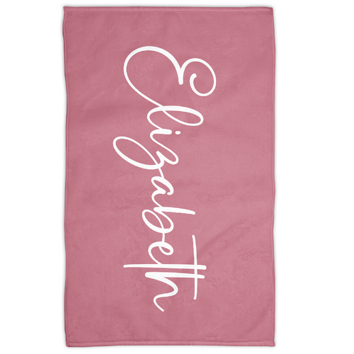 Script Towel (Blush)