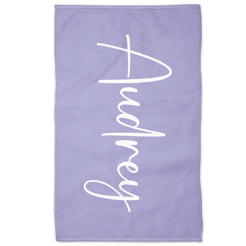 Script Towel (Lavender)