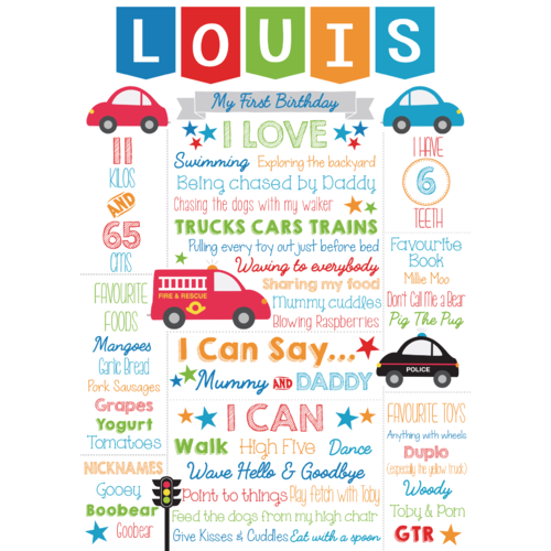 Traffic Birthday Banner