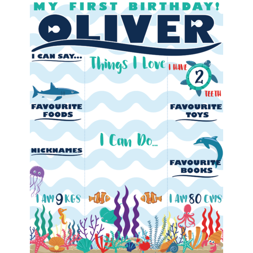 Under the Sea Birthday Banner